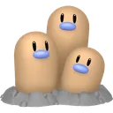 Shiny Dugtrio