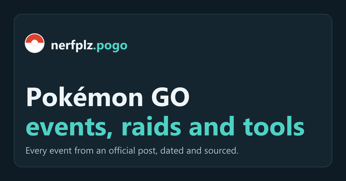 Pokémon GO News October 2026: Every Official Post and Datamine